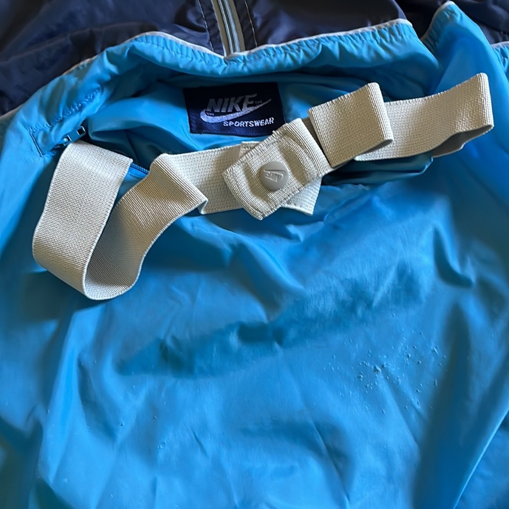 Nike VINTAGE Embroidered Windbreaker Jacket Kangaroo Pouch Small - Picture 6 of 6